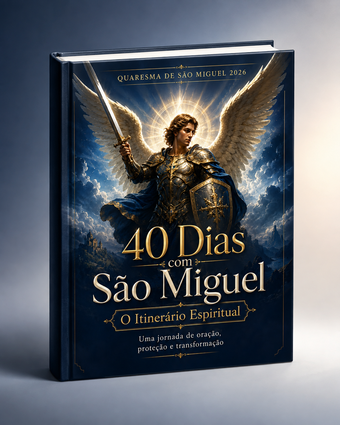 Edição impressa de 40 Dias com São Miguel em capa dura